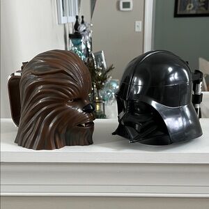 DISNEY Parks Star Wars Chewbacca & Darth Vader Mugs